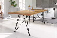 Qualita Fargo Dining Table with Hairpin Leg