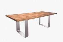 Qualita Fargo Dining Table Wood & Metal 