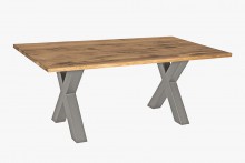 Qualita Fargo Dining Table with X-shaped Leg