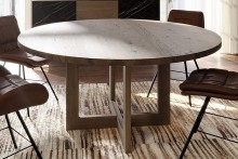 Qualita Fargo Round Dining Table with U-shaped Leg