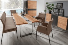 Qualita River Dining Table - Oak