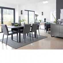 Baker Panama Light Grey Extending Dining Table