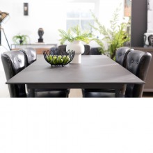 Baker Panama Light Grey Extending Dining Table