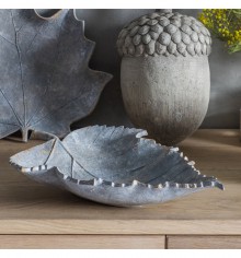 Gallery Birch Leaf Grey Weathered Decorative Bowl