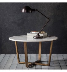 Gallery Cleo Round Coffee Table Marble